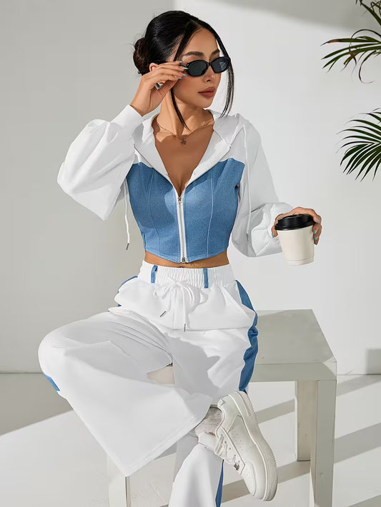 Women's Premium Contrast Outfit Set