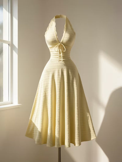 Women's Elegant Halter Top & Skirt