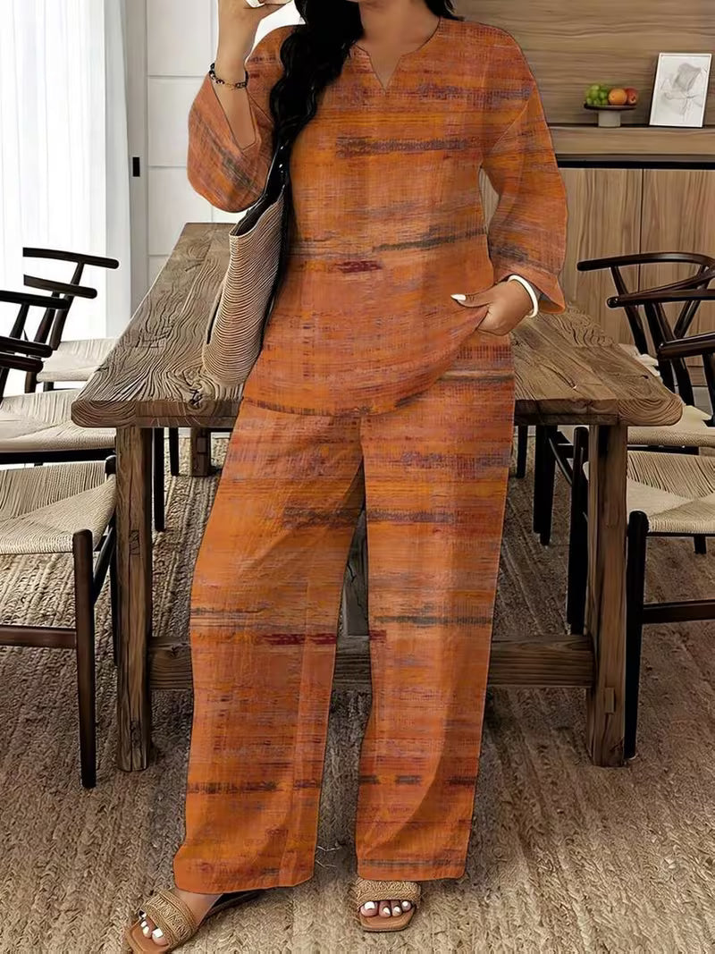 Women’s Striped Relaxed-Fit Co-Ord Set
