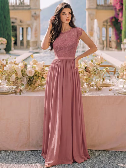 Women's Wedding Event Sequined Evening Gown