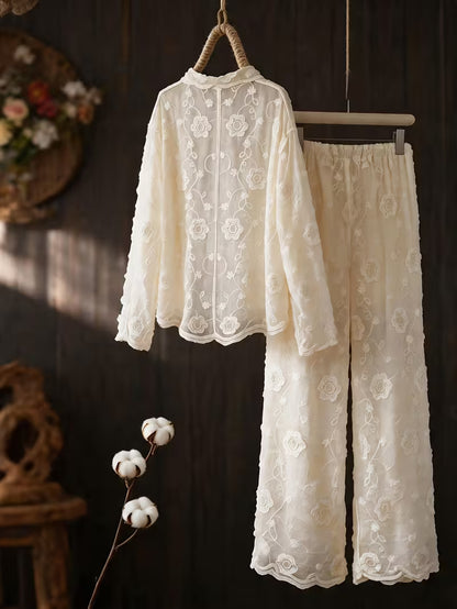 Women’s Floral Printed Shirt Pant Set