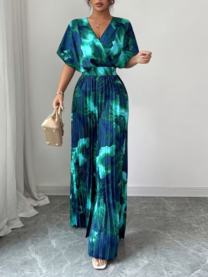 Scarlet Grace Pleated Jumpsuit