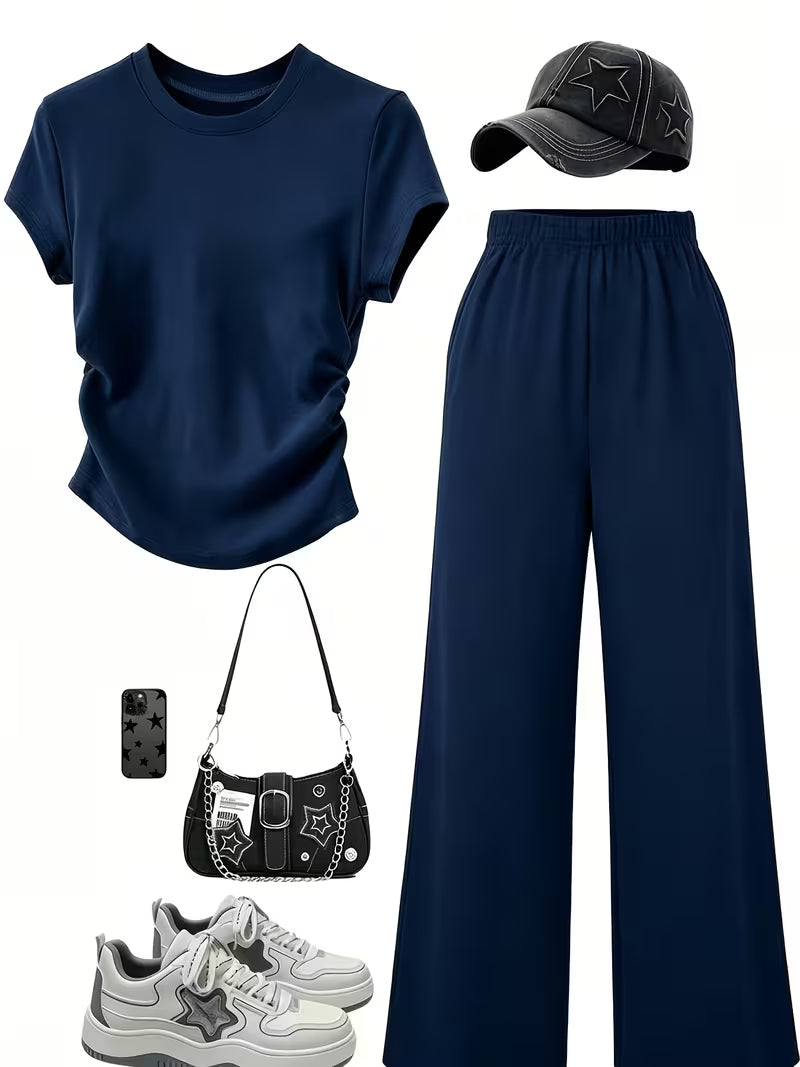 Women's Premium Contrast Outfit Set