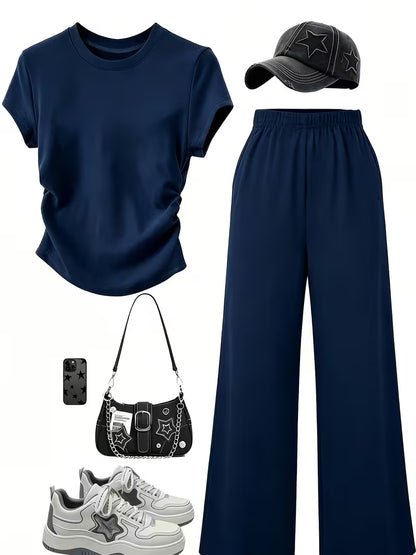 Women's Premium Contrast Outfit Set