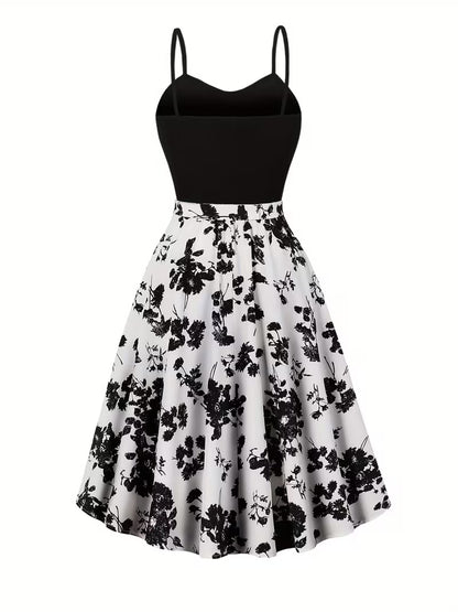 Midnight Bloom 2-Piece Midi Dress Set