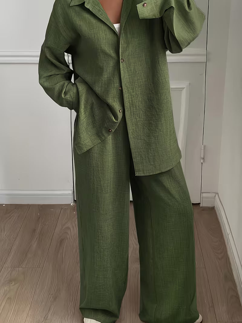 Women’s Stylish 3-Piece Shirt Pant Set
