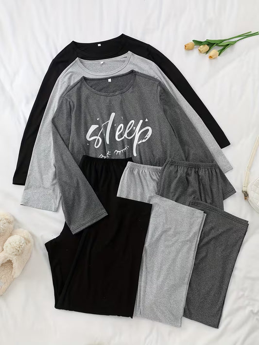 Women's Premium 3-Piece Casual Lounge Set (Pack of 3)