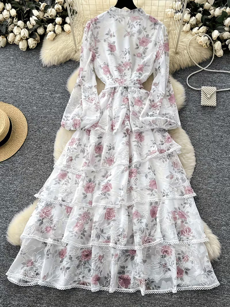Women's Premium Lace Maxi Dress