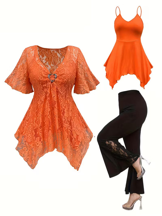 Women’s Lace Tunic & Pants Set