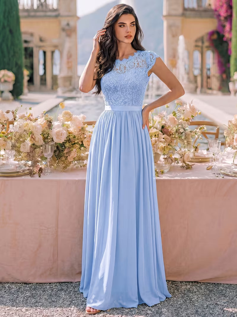Women's Wedding Event Sequined Evening Gown