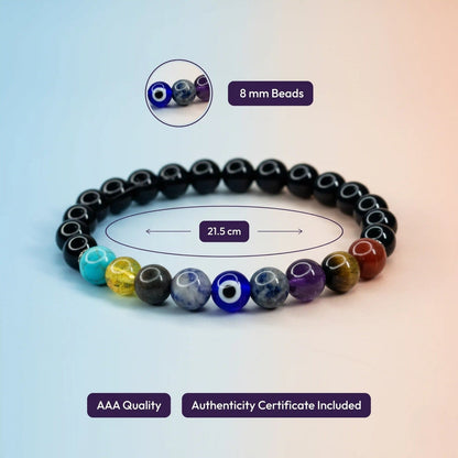 Premium 9 Stone Chakra Bracelet for Positive Vibes – Buy 1 Get 1 FREE