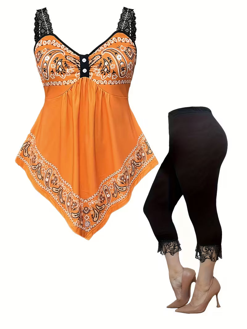 Women’s Lace Tunic & Pants Set