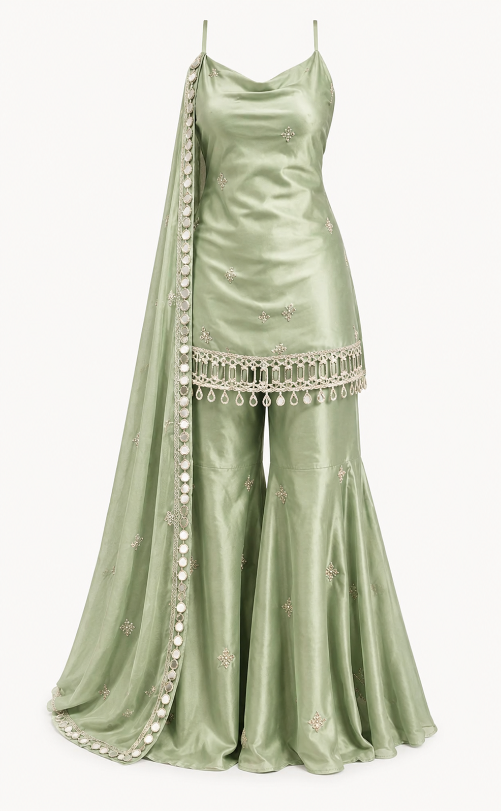 Women’s Premium Embroidered Sharara Set