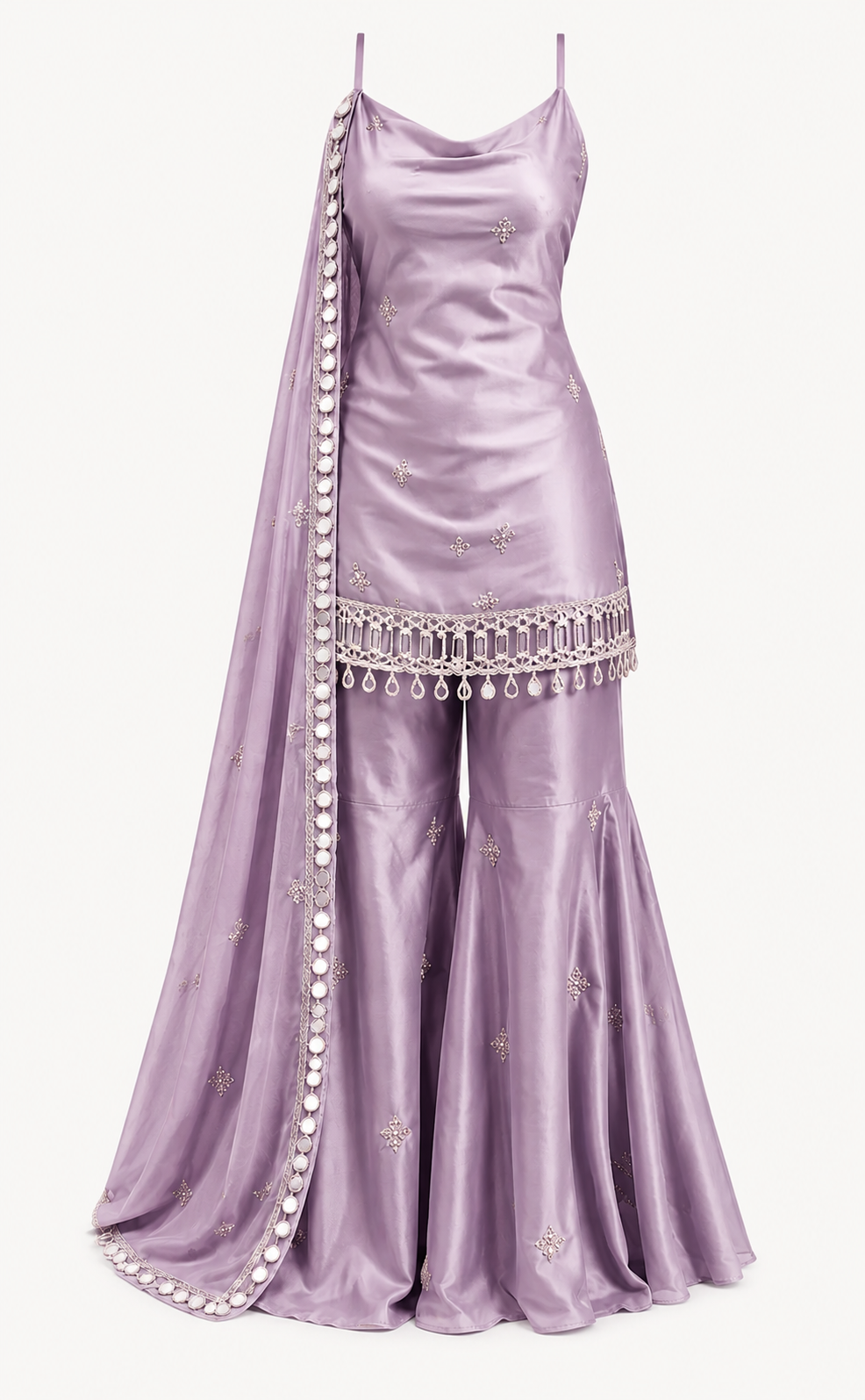 Women’s Premium Embroidered Sharara Set
