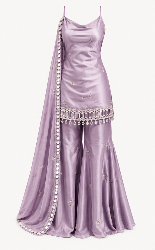 Women’s Premium Embroidered Sharara Set