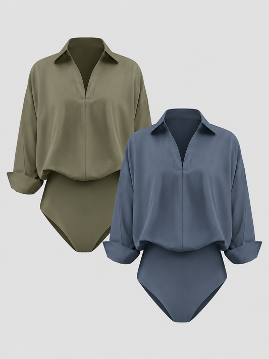 Women's Solid Shirt Pack of 2