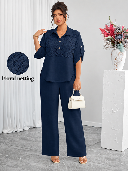 Elegant Lace Co-Ord Set
