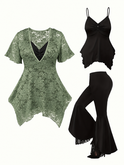 Women’s Lace Tunic & Pants Set