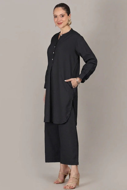 Elegant Seersucker Cotton Co-Ord Set
