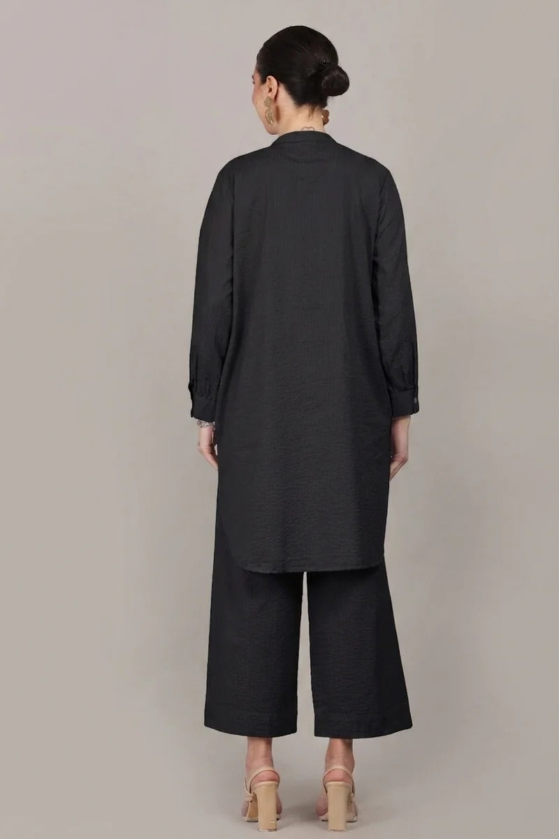 Elegant Seersucker Cotton Co-Ord Set