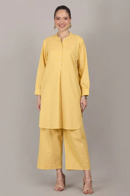 Elegant Seersucker Cotton Co-Ord Set