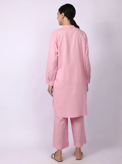Elegant Seersucker Cotton Co-Ord Set