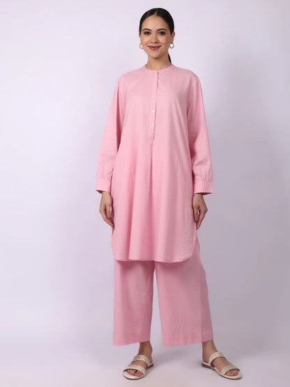 Elegant Seersucker Cotton Co-Ord Set