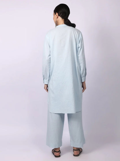 Elegant Seersucker Cotton Co-Ord Set