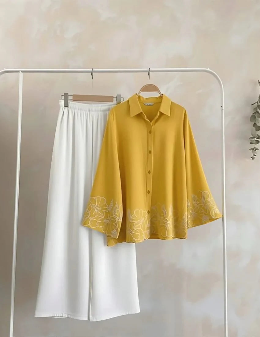 Elegant Embroidery Co-Ord Set