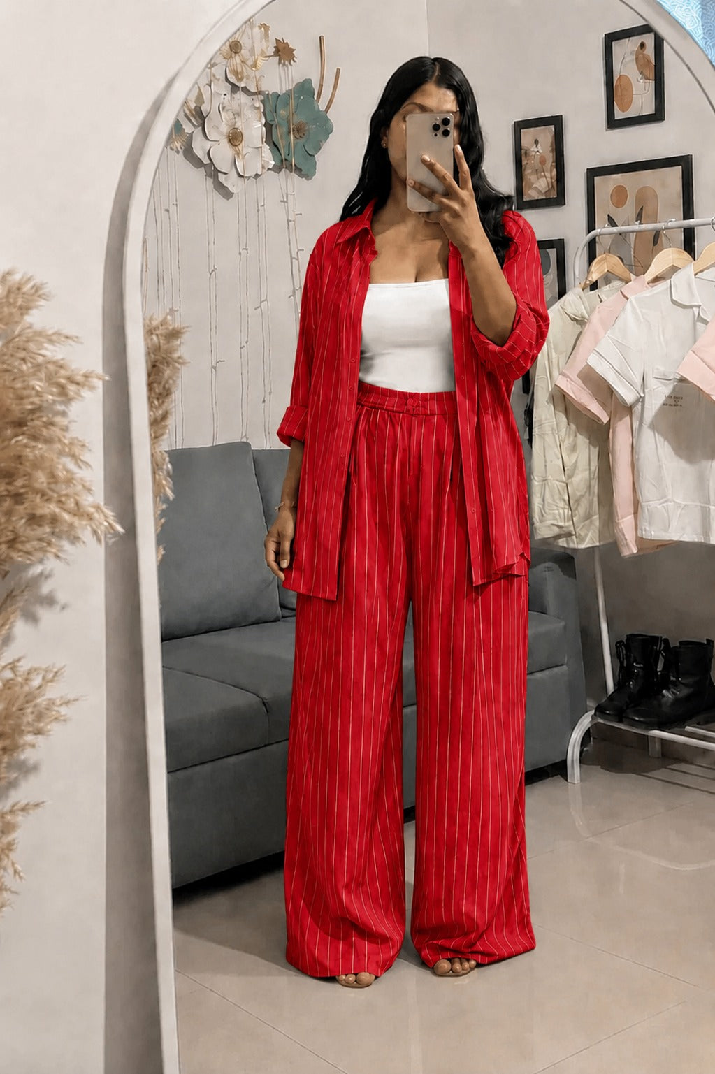 Pinstripe Poise Co-ord Set