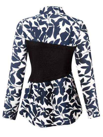 Women's Elegant Long Sleeve Top & Pants Set