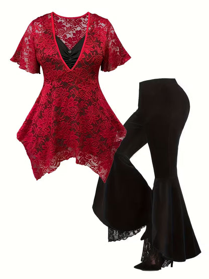 Women’s Lace Tunic & Pants Set