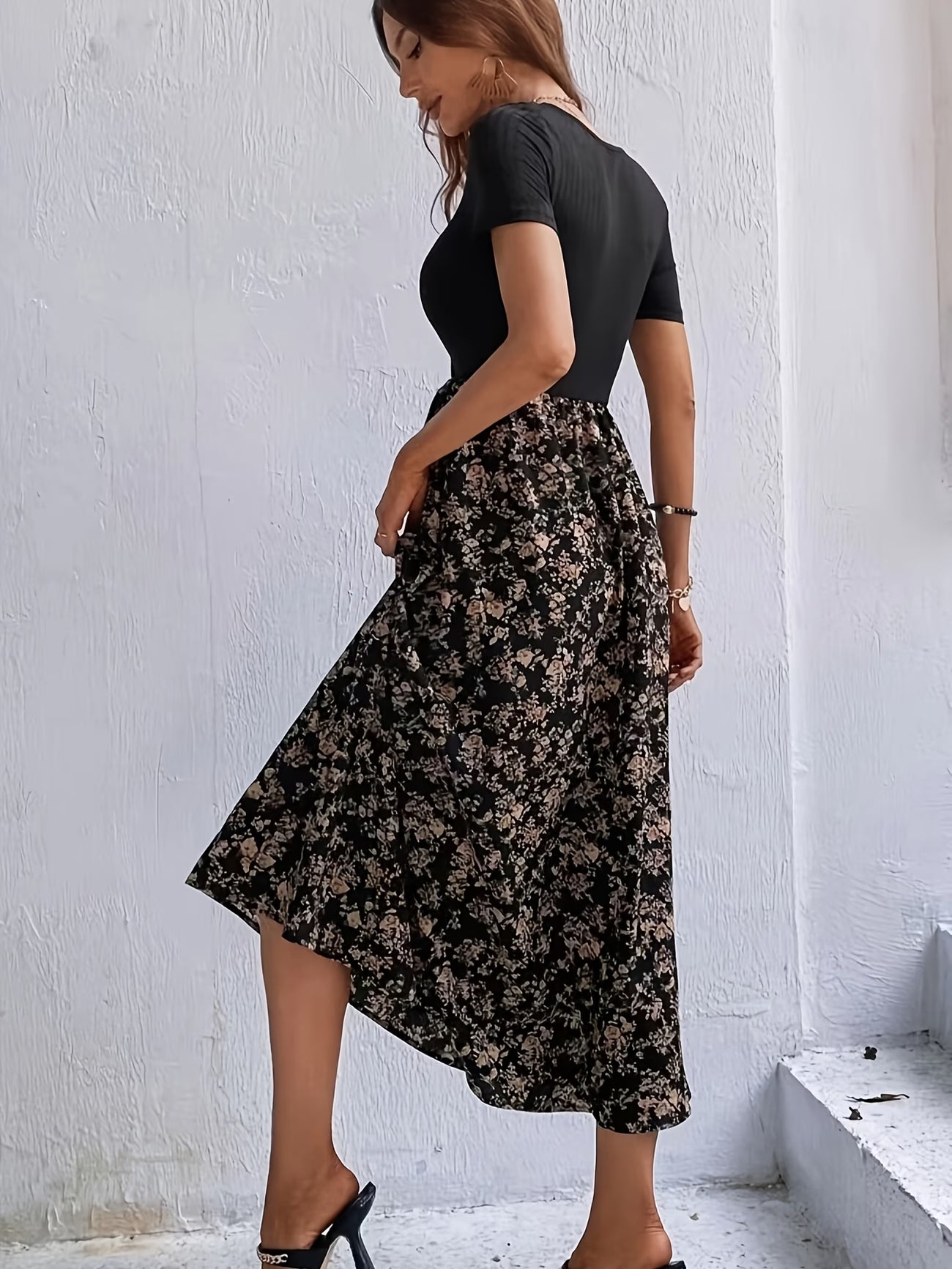 Women's Premium Printed Crop Top & Maxi Skirt Set