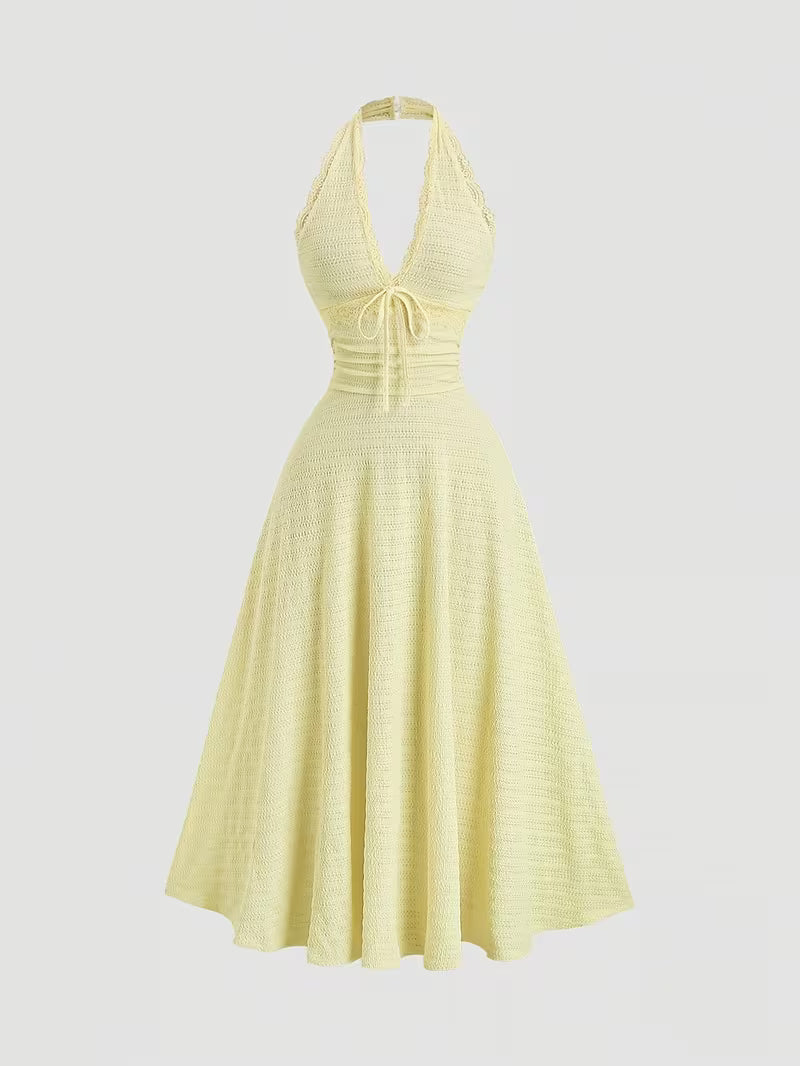 Women's Elegant Halter Top & Skirt