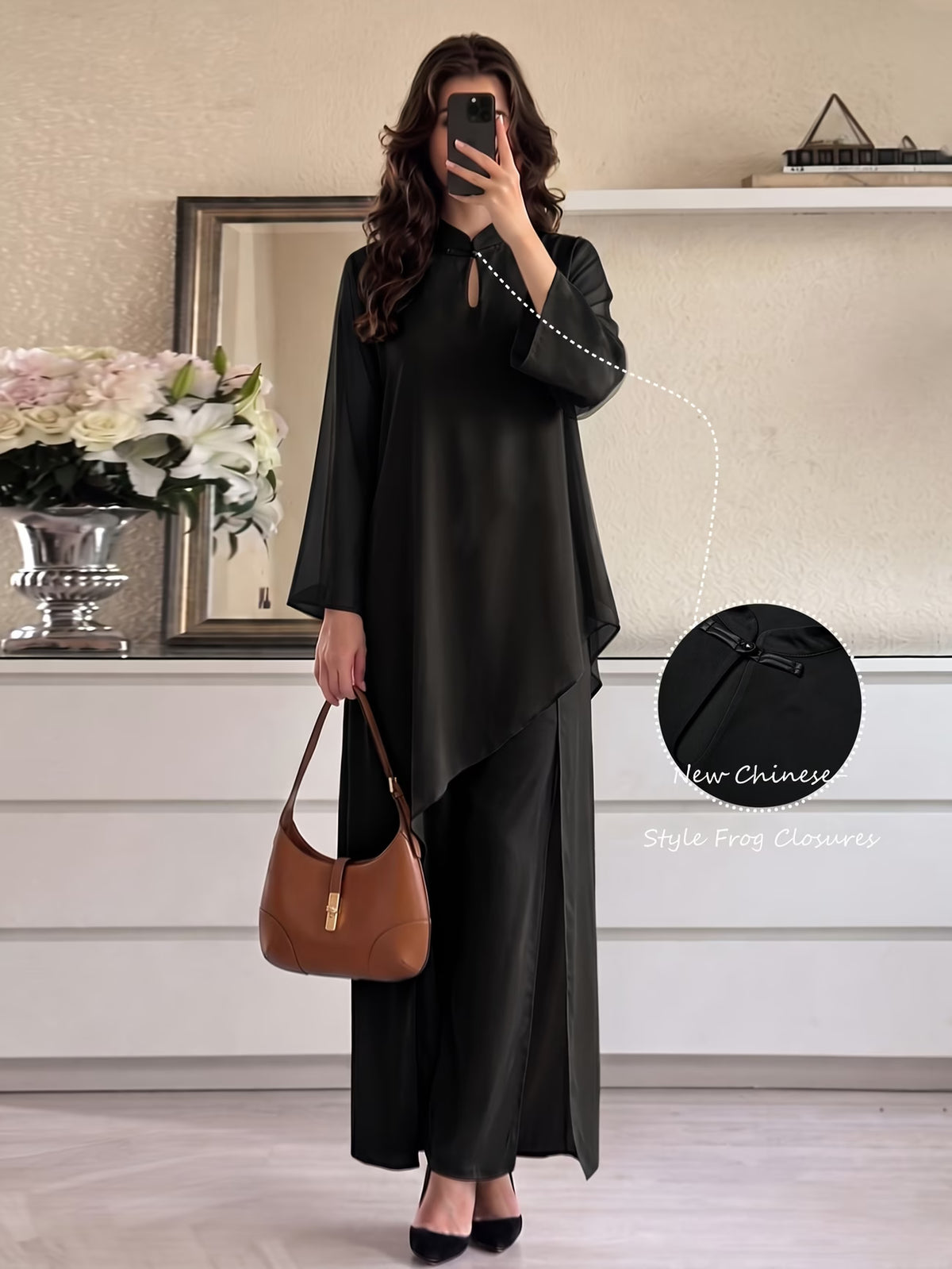 Women’s Asymmetrical Kurta Pant Set