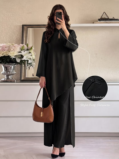 Women’s Asymmetrical Kurta Pant Set