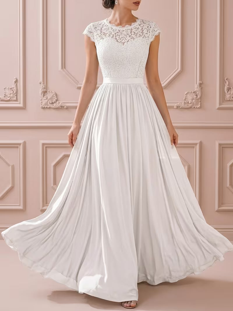 Women's Wedding Event Sequined Evening Gown
