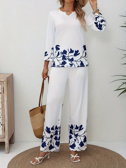 Women's Printed Relaxed Fit Outfit Set