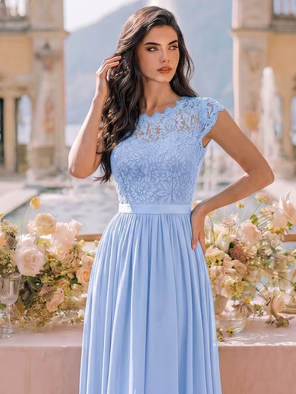 Women's Wedding Event Sequined Evening Gown