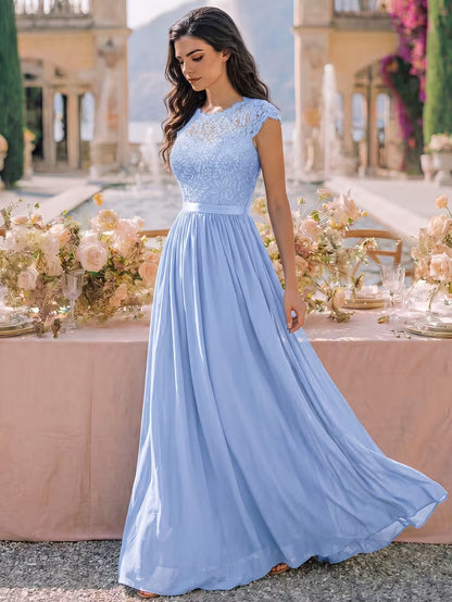 Women's Wedding Event Sequined Evening Gown