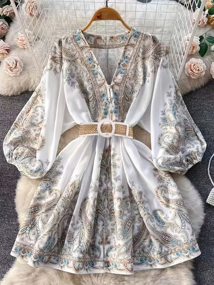 Women’s Floral Printed Flare Dress