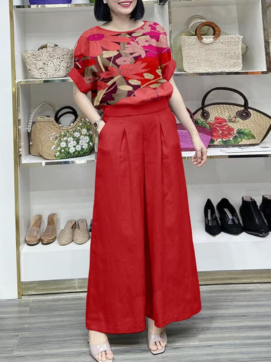 Stylish Plus Size Two-Piece Co-Ord Set