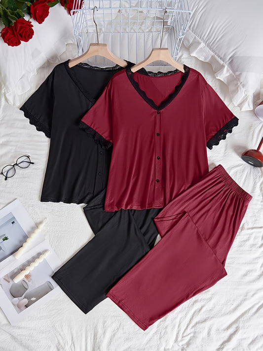 Pack of 4 Women's Soft Cotton Printed Nightwear Set