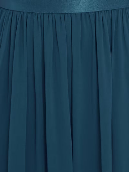 Women's Lace Round Neck Maxi Dress | Formal Party Wear