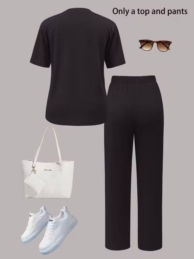 Paris Graphic T-Shirt & Pants Set
