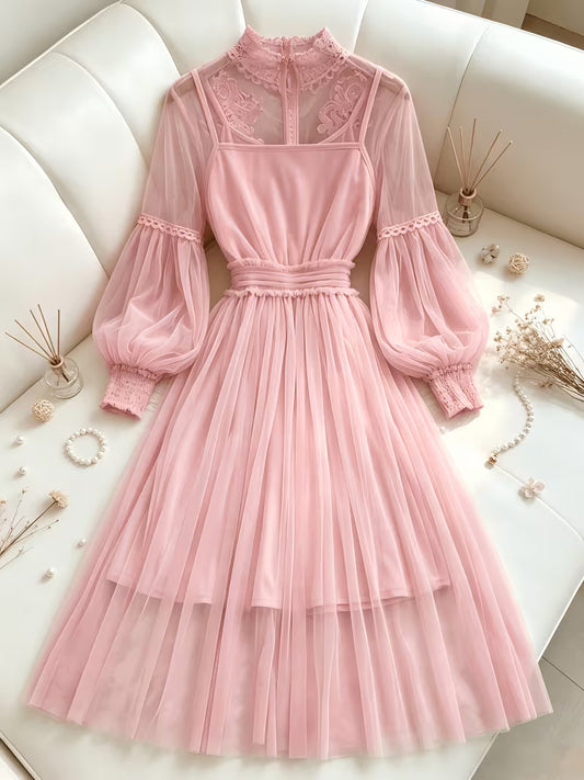 Women's Premium Lace Maxi Dress