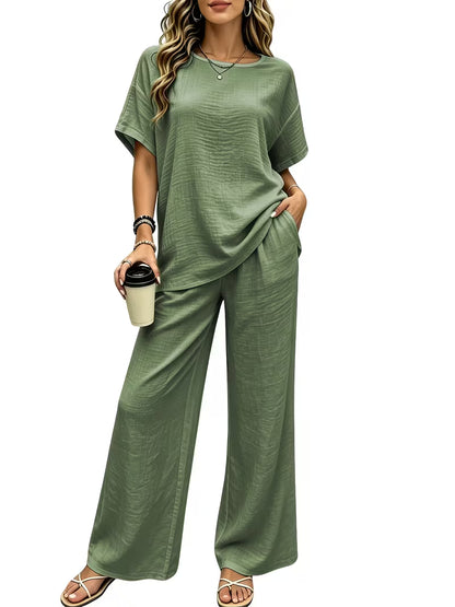Pack of 3 Women’s Casual T-Shirt & Pant Sets