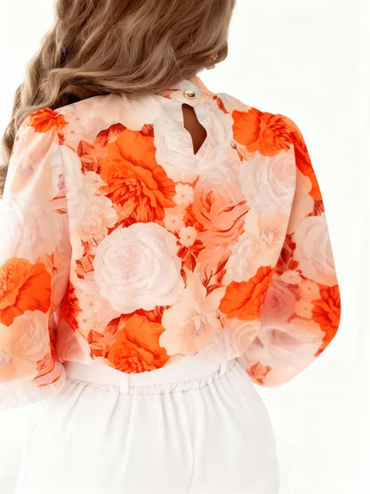 Women's Sophisticated Floral Outfit Set