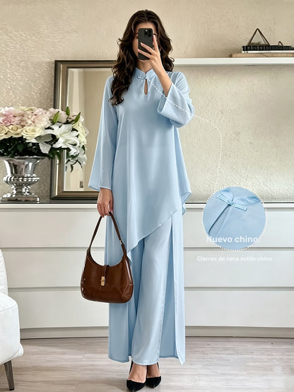 Women’s Asymmetrical Kurta Pant Set