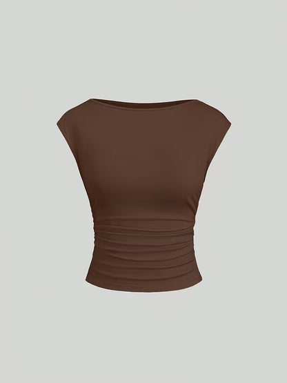 3-Pack of Seamless Stretchable Crop Tops – Soft & Foldable